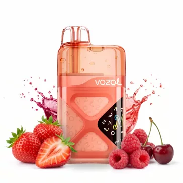 Vozol Neon 60000 Strawberry Raspberry Cherry 5% disposable vape
